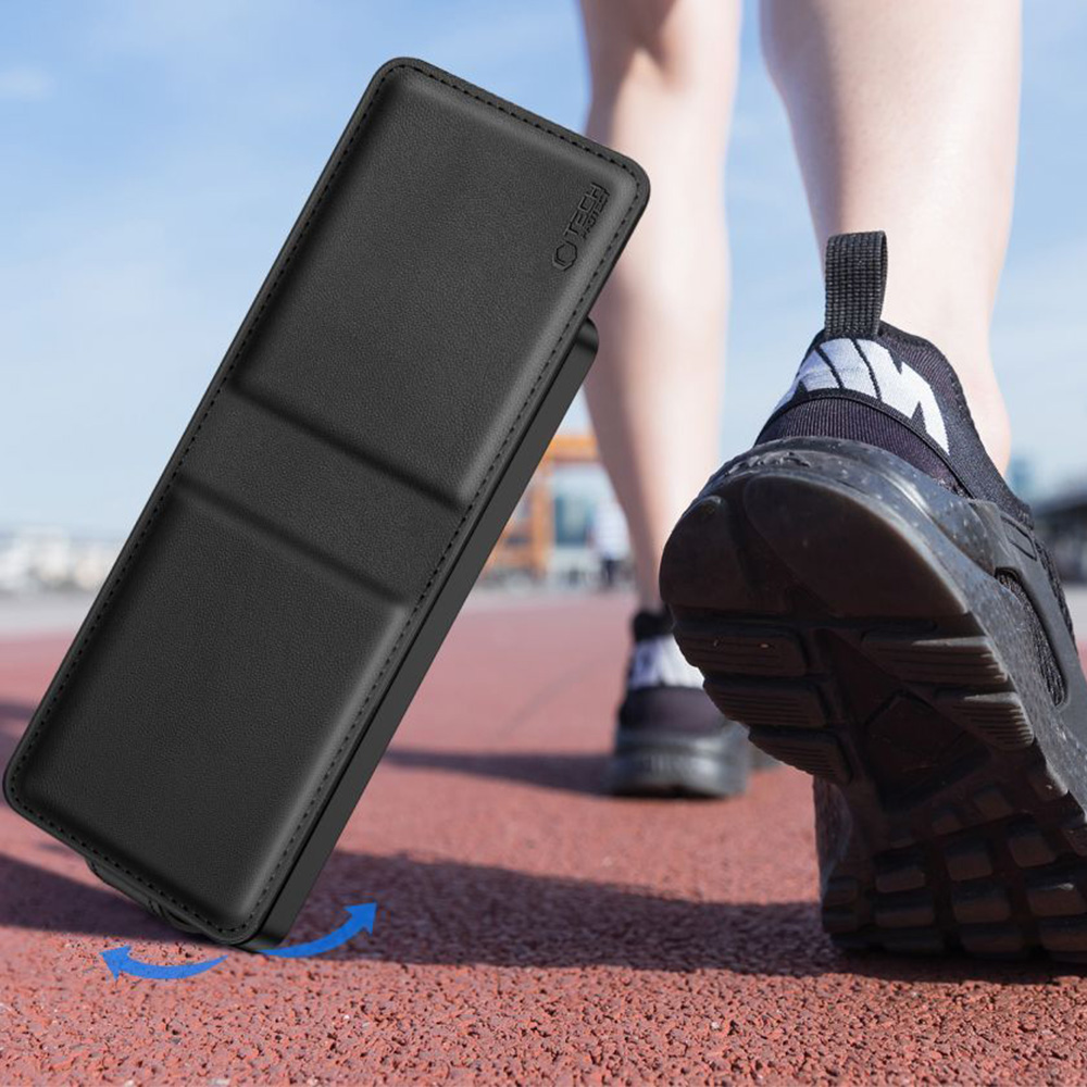  Etui z klapką Tech-Protect Wallet do Galaxy Z Flip7 FE / Z Flip6, czarne